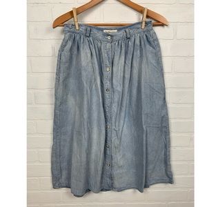 Vintage Style Levi Strauss & Co Button Front Skirt